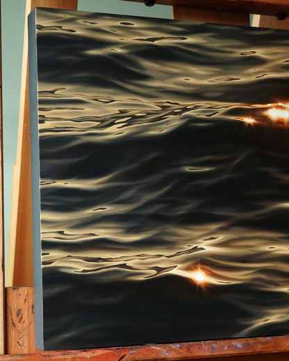 Embers of the Tide, Original Oilpainting, 40 x 50 cm