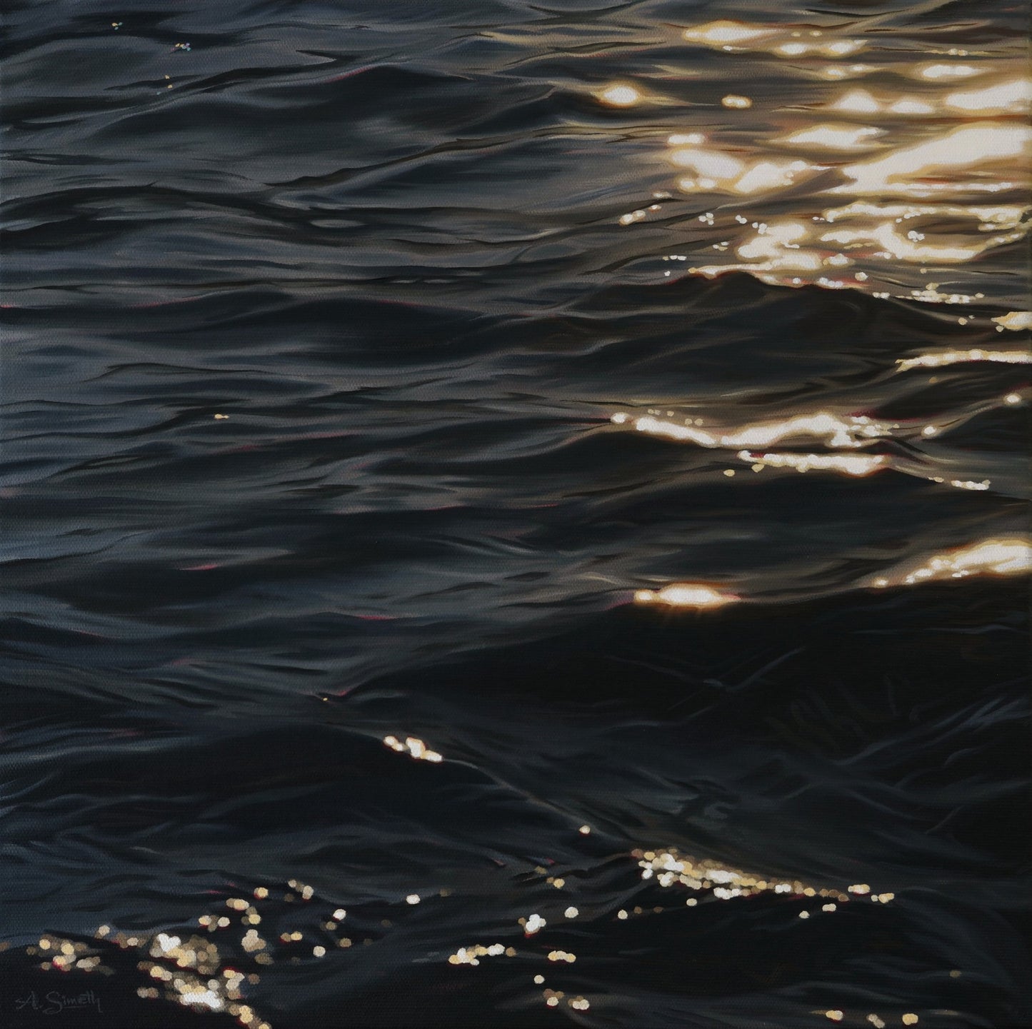 Equilibrium, Original Oilpainting, 40 x 40 cm