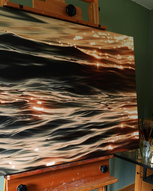 Golden Reverie, Original Oilpainting, 80 x 120 cm