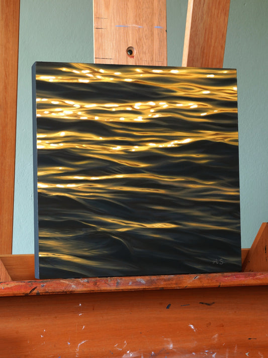 Soft Shimmer, Original Oilpainting, 30 x 30 cm