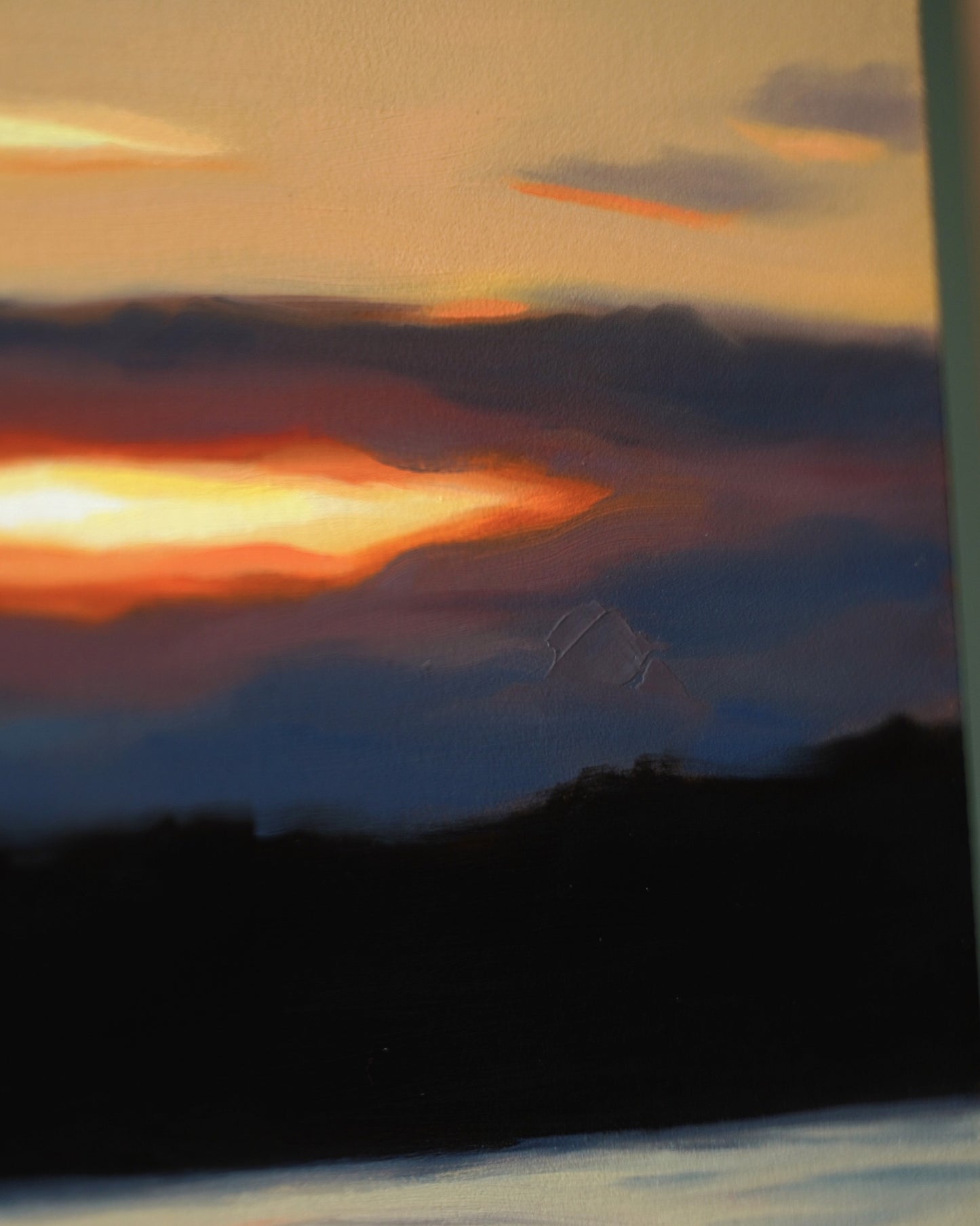 Threshold of Light, Original Oilpainting, 30 x 30 cm