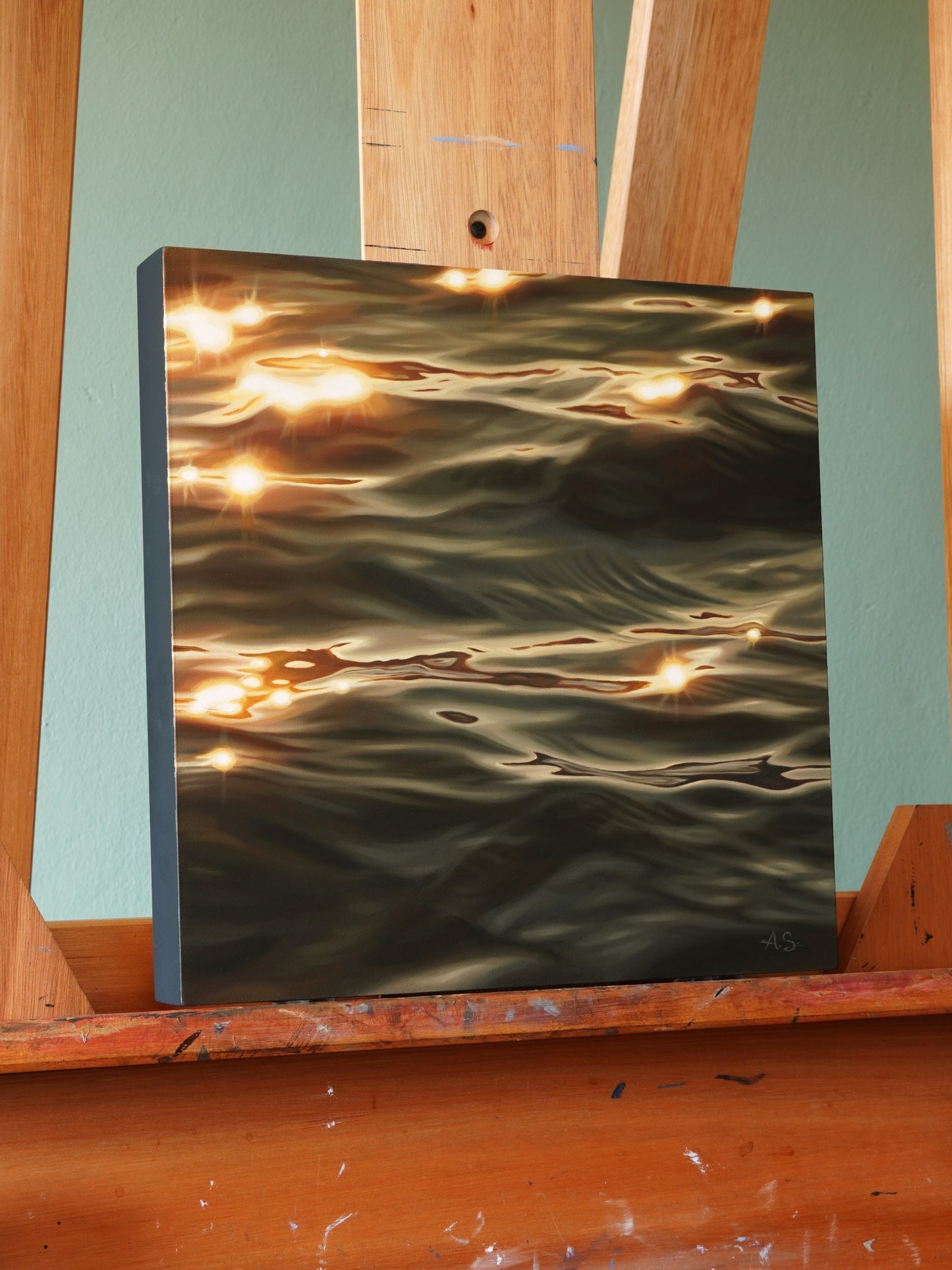 Warm Glow, Original Oilpainting, 30 x 30 cm